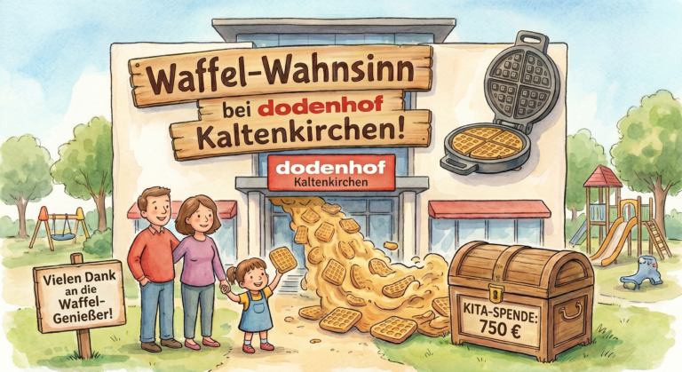 Waffelduft und Riesenerfolg: 750 Euro für die DRK Kita Sommerland!